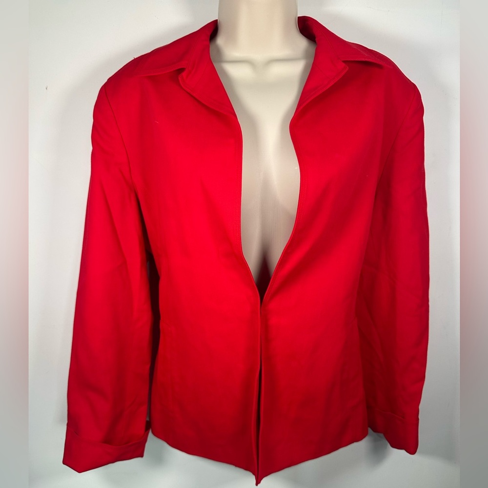 Jones New York women’s red tie-back blazer size 12